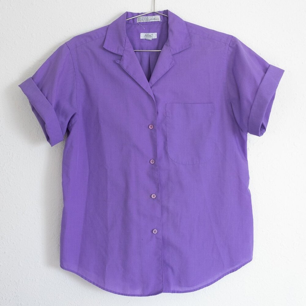 Vintage purple button up